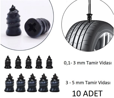 Lastik Tamir Kiti Kauçuk Vida Seti