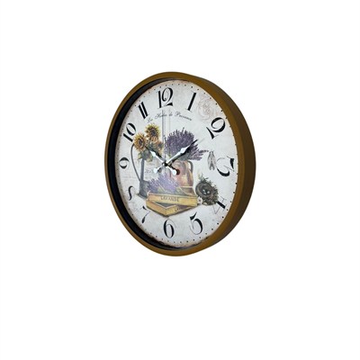 Lavande Provence 36 Cm Kahverengi Duvar Saati