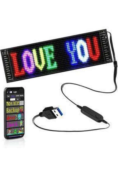 Led Ekran Matrix Panel En Büyük Boy 16X96 Araba Yazısı