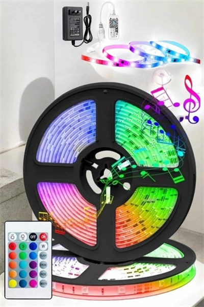 Led Işık 5 Metre Şerit Led RGB Işıklı