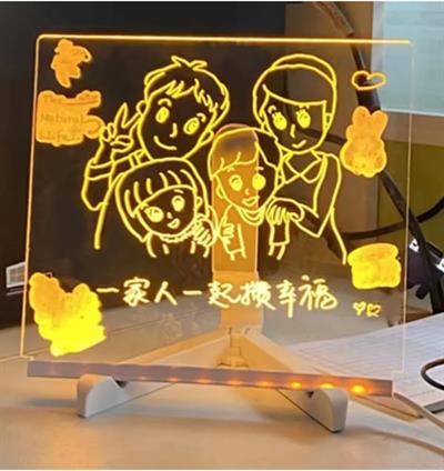 Led Işıklı Çizim Tahtası (20x20cm) (3936)