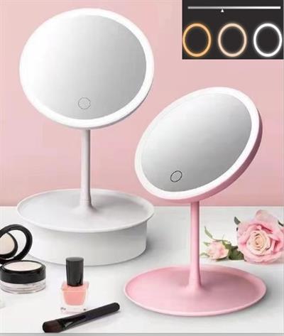Led Işıklı Dokunmatik Makyaj Aynası 3 Kademeli Işık Ayarlı (3936)