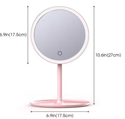 Led Işıklı Dokunmatik Makyaj Aynası 3 Kademeli Işık Ayarlı (3936)