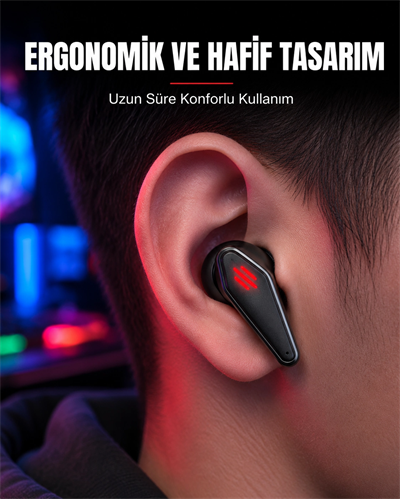 Led Işıklı Kablosuz  Kulaklık Ergonomik Tasarım Yeni Nesil