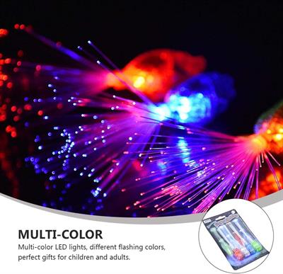 Led Işıklı Renkli Püsküllü Parmak Işığı 4 Renk 4 Adet (3936)