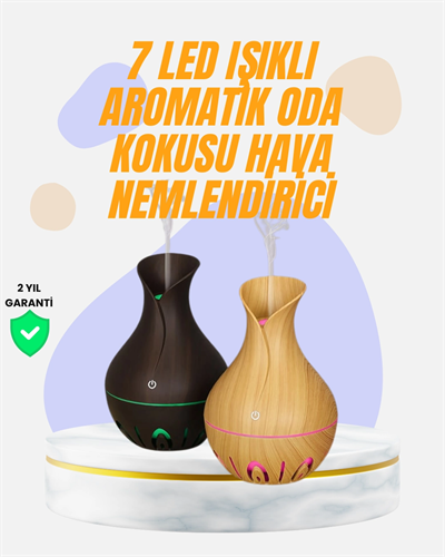 Led Işıklı Ultrasonik Oda Nemlendirici ve Uçucu Yağ Difüzörü