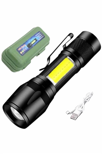 Led Lamba El Feneri Küçük Taşınabilir USB Şarjlı Acil Durum Lambası