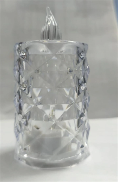 Led Mum Şeffaf Kristal Led Mum Pilli Alevsiz Çay Mumu Düğün Doğum Günü Ortam Işığı Midi