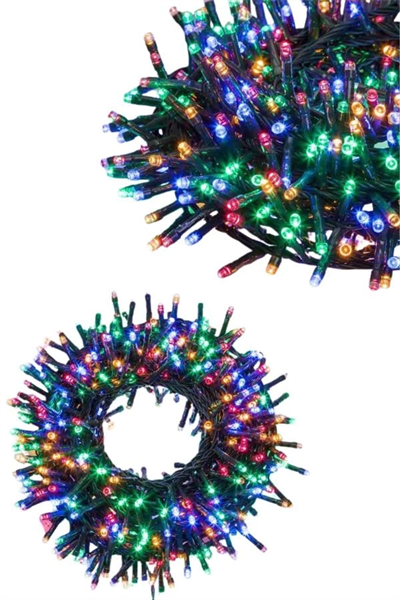 Ledli Fişli Led Dekor Lambası 5M RGB Yılbaşı Ağacı Işığı