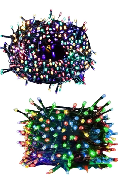 Ledli Fişli Led Dekor Lambası 5M RGB Yılbaşı Ağacı Işığı