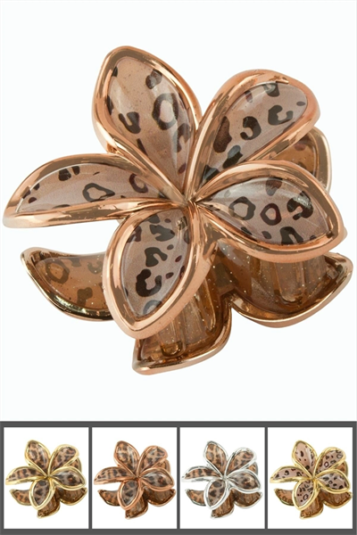Leopar Desenli Lotus Mandal Toka 8 cm