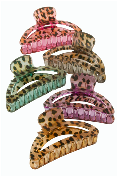Leopar Desenli Oval Mandal Toka 8 cm