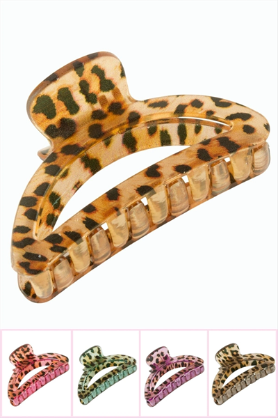Leopar Desenli Oval Mandal Toka 8 cm