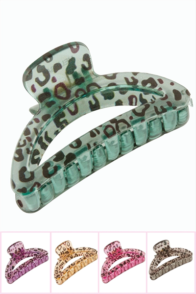 Leopar Desenli Oval Mandal Toka 8 cm