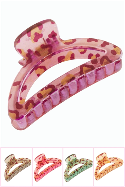 Leopar Desenli Oval Mandal Toka 8 cm