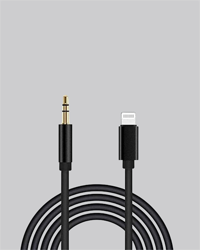 Lightning to 3.5mm Aux Ses Dönüştürücü Kablo 1 Metre Stereo Uyumlu