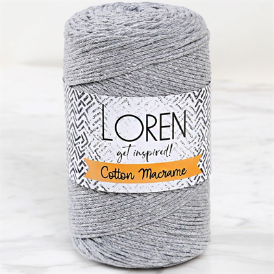 Loren Cotton Macrame Gri - R082 - 34357