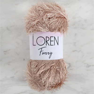 Loren Furry Bej El Örgü İpi - RF053 - 34060