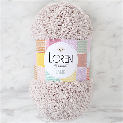 Loren Lamb Açık Bej El Örgü İpi - R055 - 34420