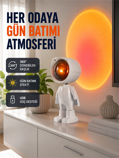 Loş Işıklı Şarjlı Ortam Lambası – Kompakt ve Portatif Yeni Nesil