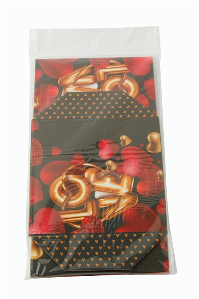 Love Yazılı Simli Kare Hediyelik Kutu 22 cm