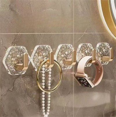 Lüks 5’li Duvar Askısı Banyo Mutfak İçin Havlu  Askılık