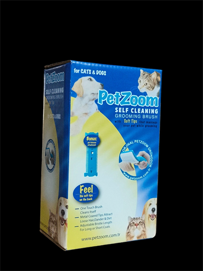 Lüks Basmalı Kedi Köpek Tarağı – Tüy Toplama Ve Temizleme, Ergonomik, Kolay Kullanım