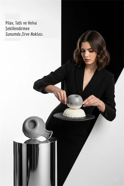 Lüks Sunum Sanatı: Premium Pilav, Tatlı Ve Helva Şekillendirme Kalıbı