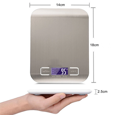 Lüx Dijital Mutfak Terazisi 5 Kg 1 Gr Hassas Paslanmaz Çelik + Pil