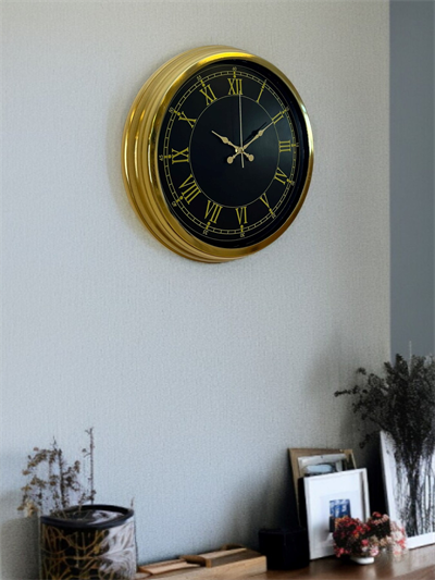 Luxury Gold 40 Cm Metal Duvar Saati