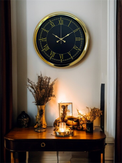 Luxury Gold 40 Cm Metal Duvar Saati