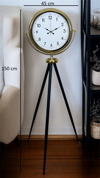 Luxury Gold Tripod Ayaklı Saat