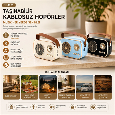 M4 Portable Wireless Hoparlör - Speaker Işıklı Usb Şarjlı Renkli Kasa - Bronz Çerçeveusb - Dc 5v - Tf Bx40