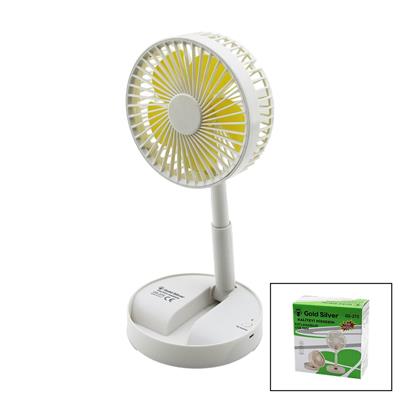 MASA ÜSTÜ VANTİLATÖR USB ŞARJIL KATLANIR FAN=13.6CM - UZAYAN AYAK=11-16CM 180 DERECE TELEFONLUKLU GS-275 (3936)