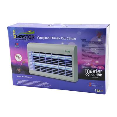 MASTER MTR-2X15Y  YAPIŞKANLI  SİNEK ÖLDÜRÜCÜ CIZ CİHAZI MAKİNE 30W 2PCS LED FLORESAN 100M2 ETKİLİ 47.5X9.5X29CM (3936)