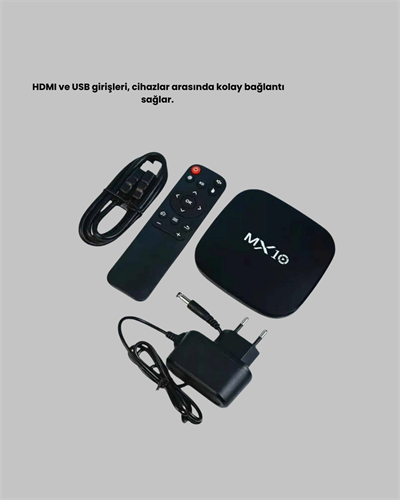 MX Box S 4K Android TV Box – Google Asistan, Dolby Ses, 8 GB Hafıza, Chromecast Desteği