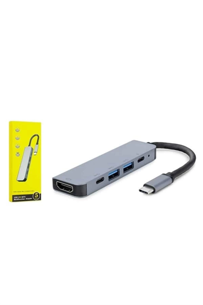 Macbook Pro/air Uyumlu USB Type-C 8 In 1 Hub Dönüştürücü Çevirici Çoklayıcı USB Hdmı Micro Sd 8 Girişli