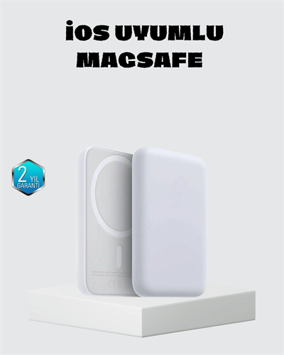 MagSafe 15W Kablosuz Hızlı Şarj, Lightning Girişli Taşınabilir Batarya