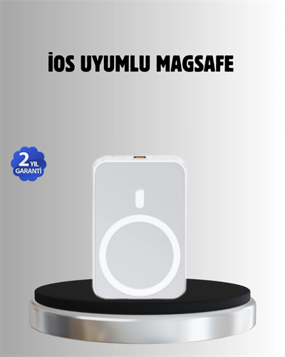 MagSafe Battery Pack Kablosuz Hızlı Şarj, Kompakt ve Taşınabilir Güç Bankası