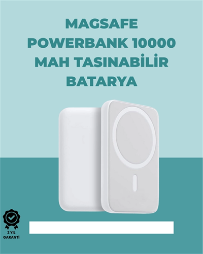 MagSafe Manyetik Powerbank – iPhone İçin Hızlı, Kablosuz ve Güvenli Şarj