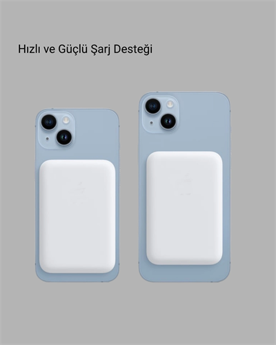 MagSafe Uyumlu Kablosuz Batarya – 27W Hızlı Şarj Destekli Kompakt Güç Bankası