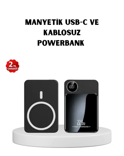 MagSafe Uyumlu Powerbank 20W PD 15W