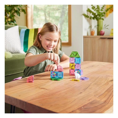 Magna Tiles Bahçe Seti Manyetik Bloklar Seyahat Boy 24 Parça