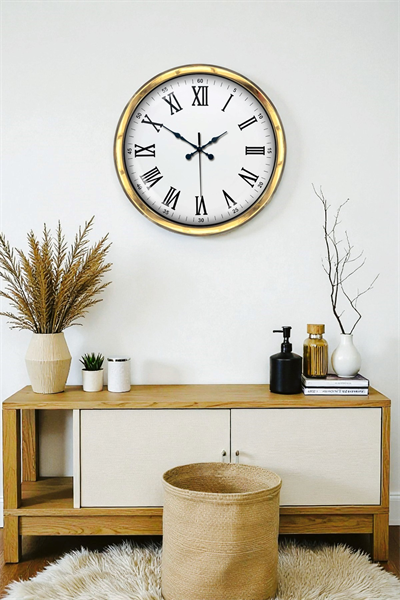 Majestic Gold 40 Cm Metal Duvar Saati