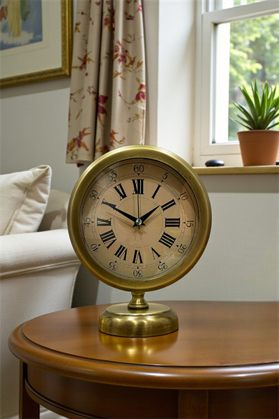Majestic Time Eskitme 25 x 20 Cm Metal Masa Saati