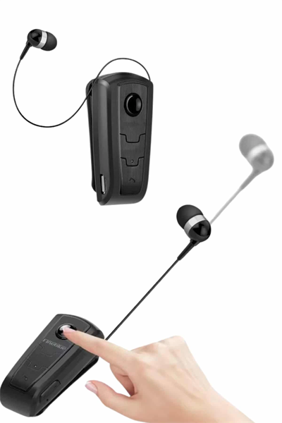 Makaralı Bluetooth Kulakiçi Yaka Kulaklığı Kablosuz Kulaklık