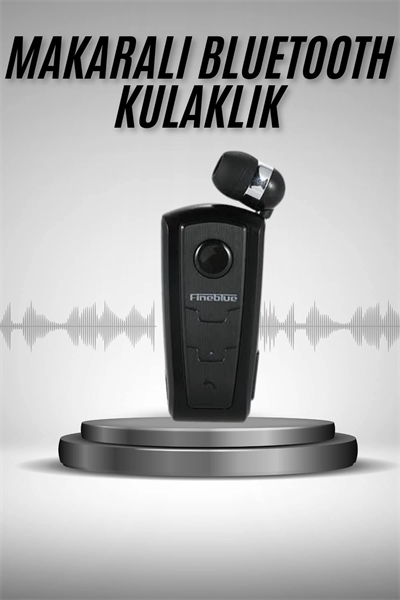 Makaralı Bluetooth Kulakiçi Yaka Kulaklığı Kablosuz Kulaklık