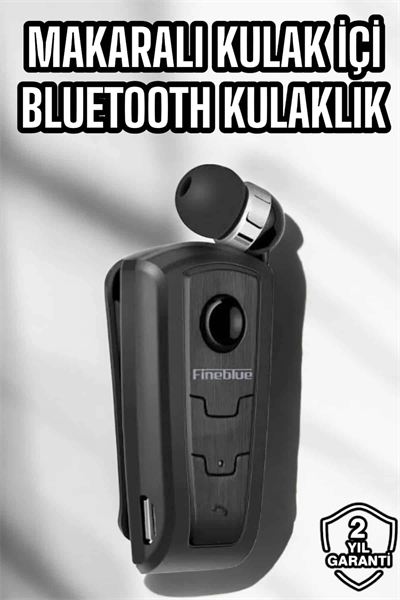 Makaralı Bluetooth Kulaklık Kulak İçi Android iOS Uyumlu Titreşimli