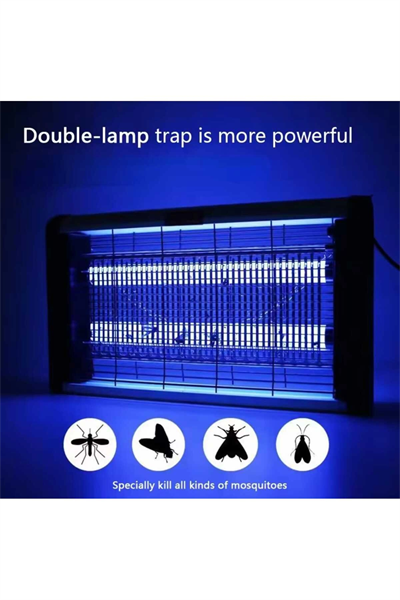 Makine formunda mavi ışıklı sinek ve böcek öldürücü kovucu, tehlikeli değil, 2x4 watt