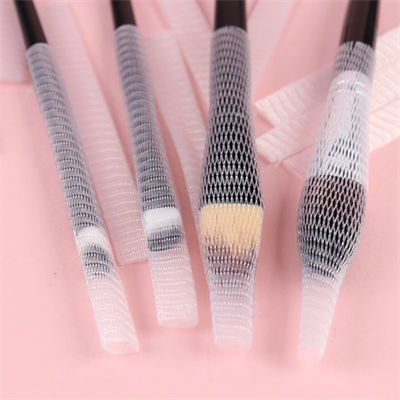 Makyaj Far Allık Kontür Eyeliner Fırça Malzemeleri Ürünleri Koruyucu File Kapak Örgü Kılıf Set 20li Bx40